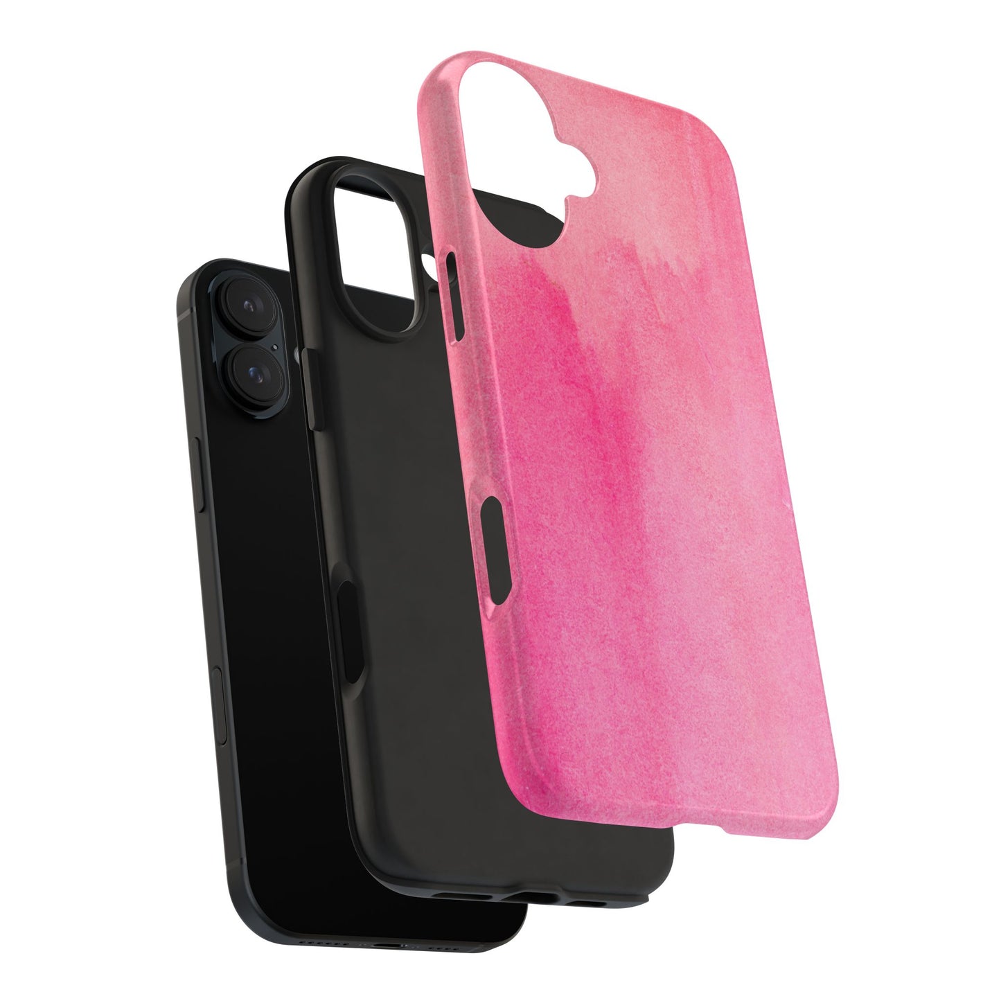 Custodie eleganti e resistenti per telefono - Design acquerello rosa, protezione durevole, idea regalo per adolescenti, accessori tecnologici alla moda