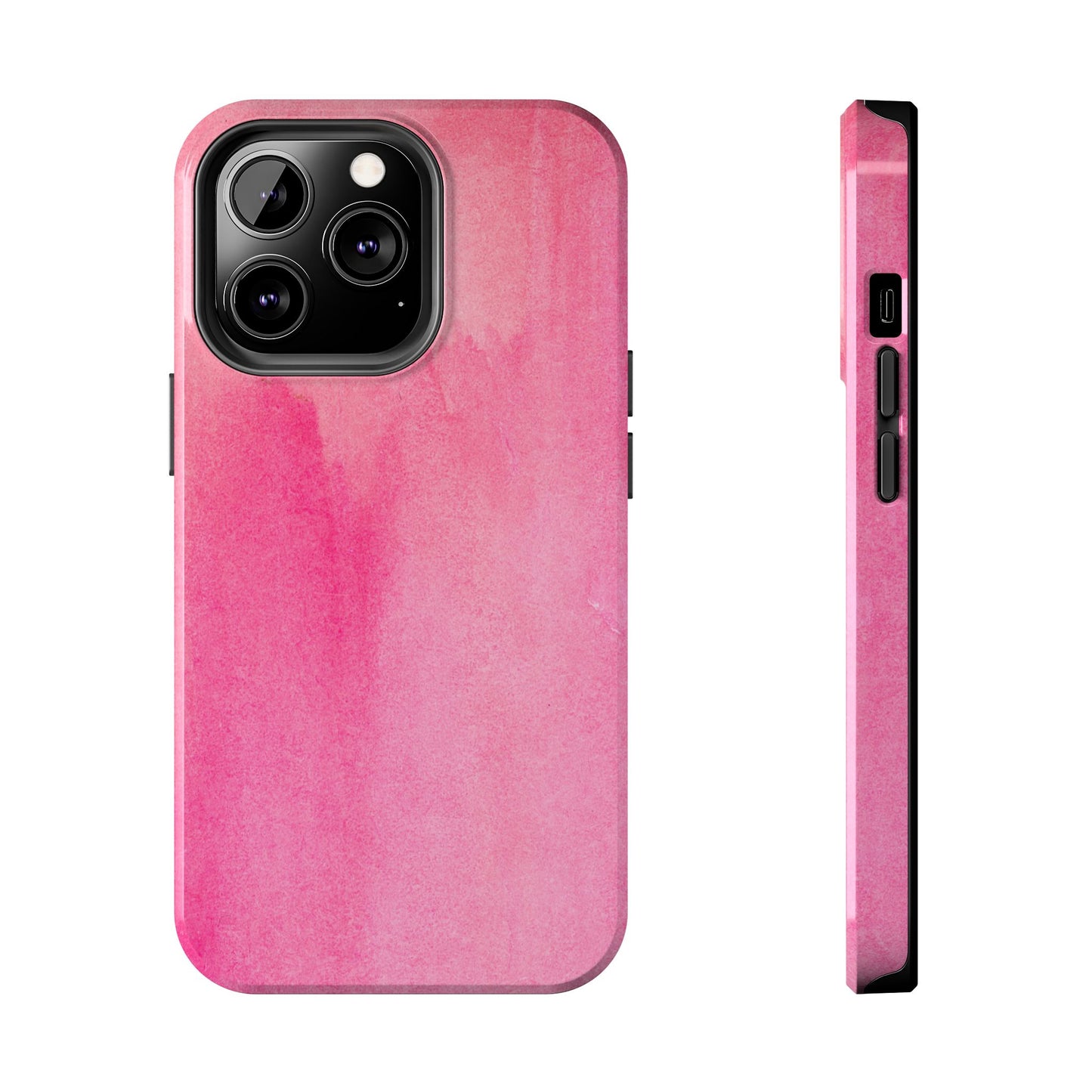 Custodie eleganti e resistenti per telefono - Design acquerello rosa, protezione durevole, idea regalo per adolescenti, accessori tecnologici alla moda