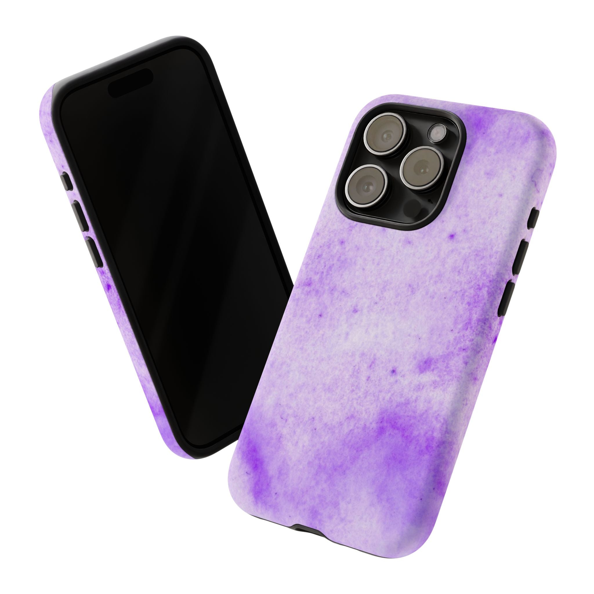 Stylish Phone Case, Purple Marble Design