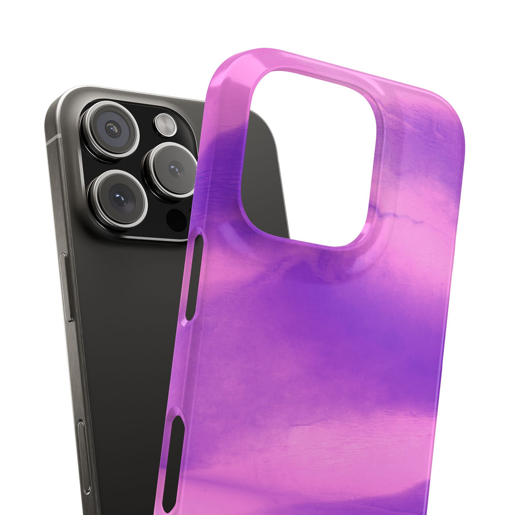 Stylish Purple Marble Snap Case for Phone