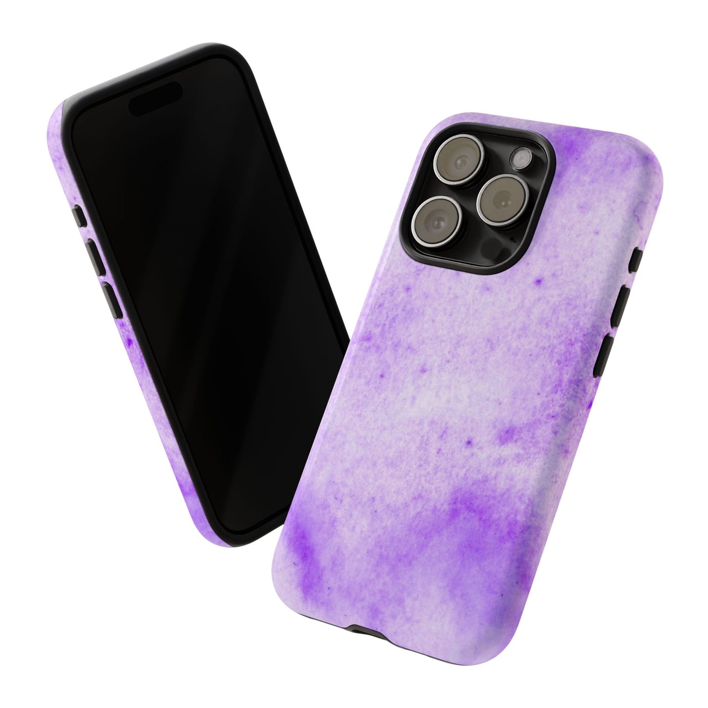 Stylish Phone Case, Purple Marble Design