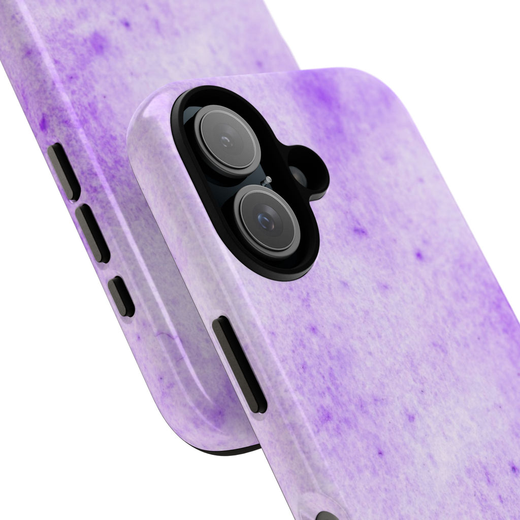 Stylish Phone Case, Purple Marble Design
