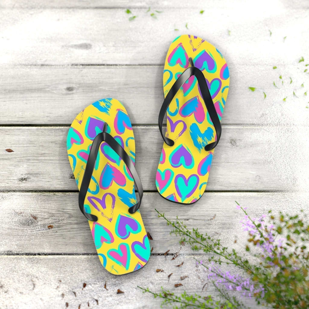 Flip-Flops Cuori Colorati – Infradito Estive Vivaci e Comode