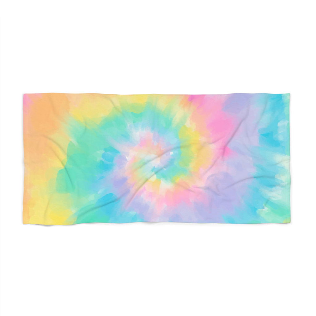 Colorful Tie-Dye Beach Towel