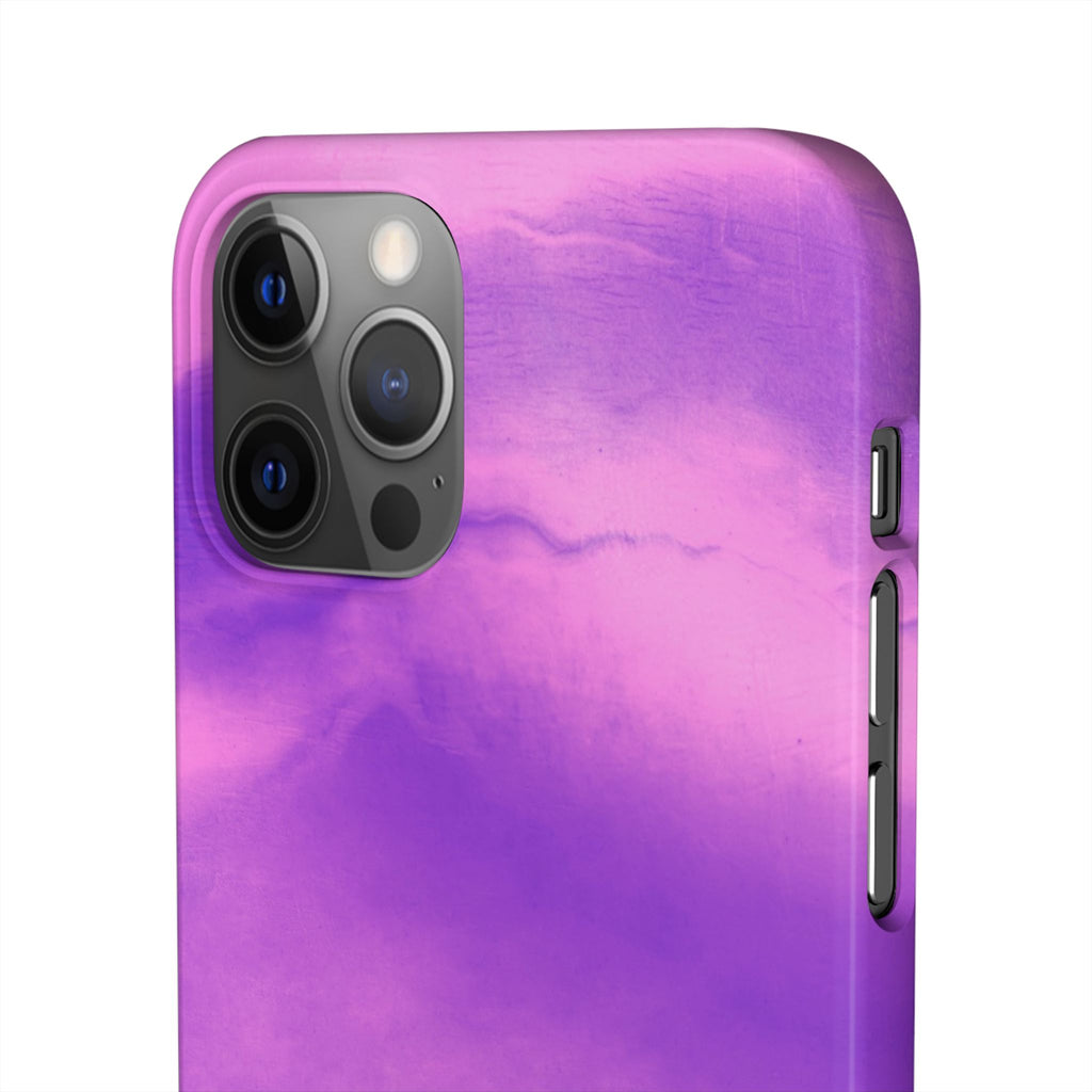 Stylish Purple Marble Snap Case for Phone