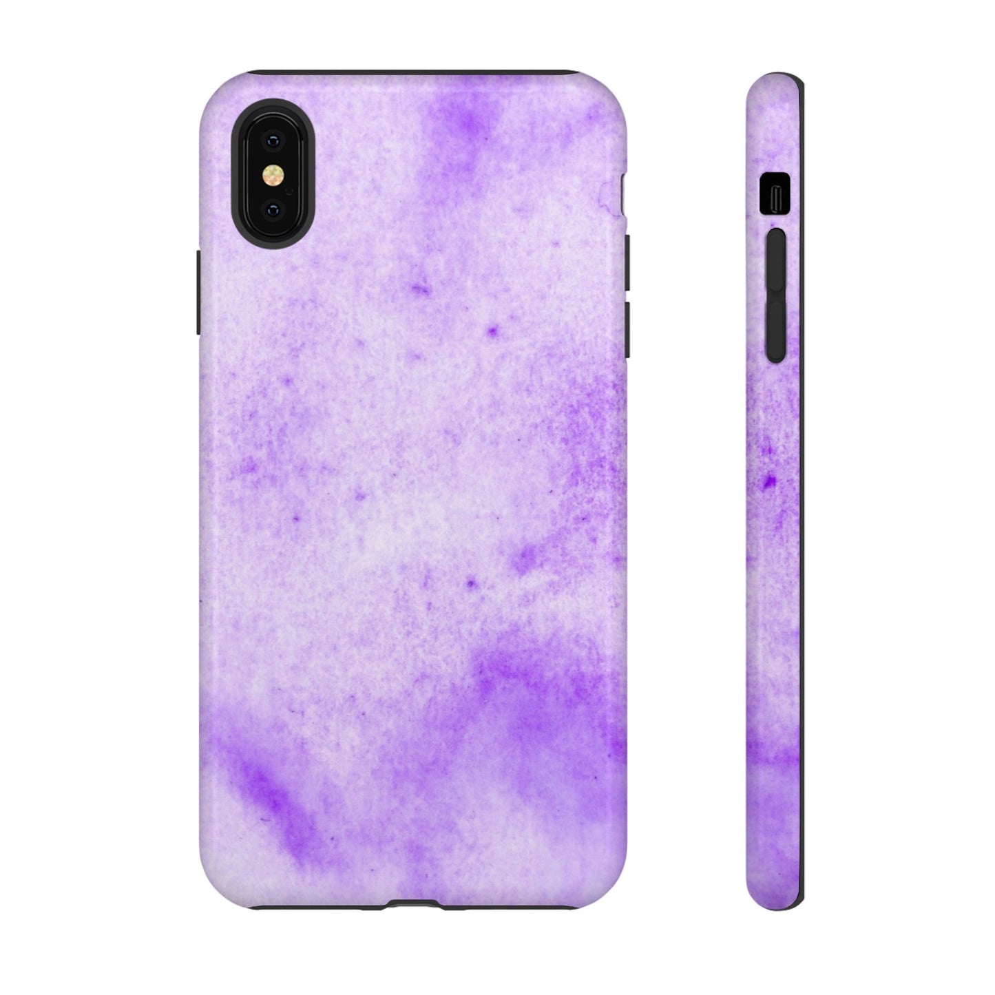 Stylish Phone Case, Purple Marble Design