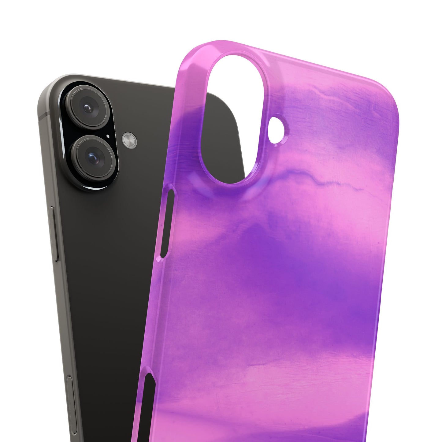 Stylish Purple Marble Snap Case for Phone