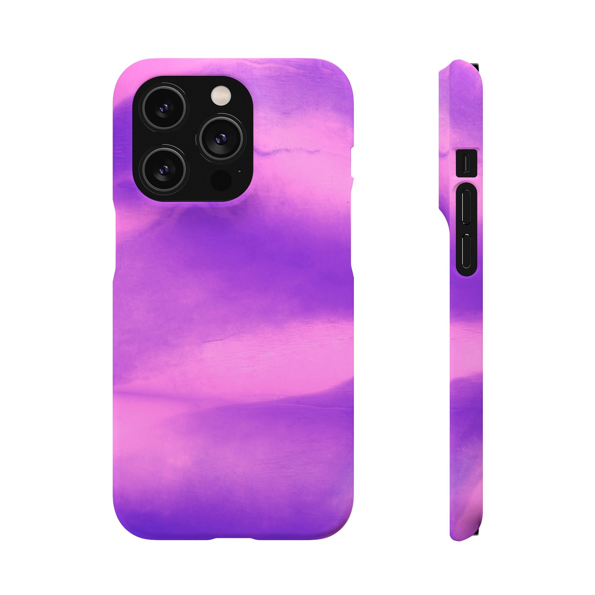 Stylish Purple Marble Snap Case for Phone