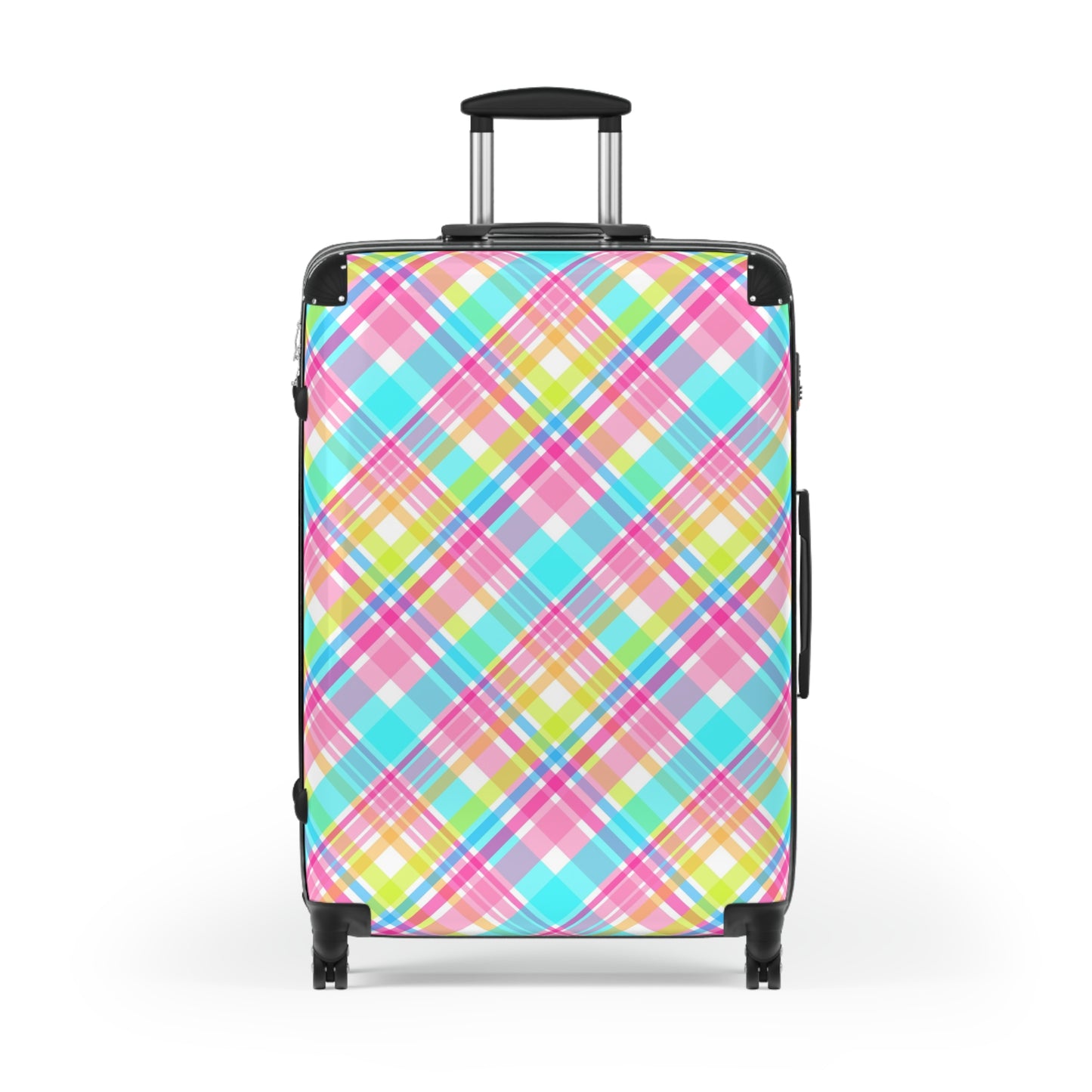 Colorful Plaid Suitcase