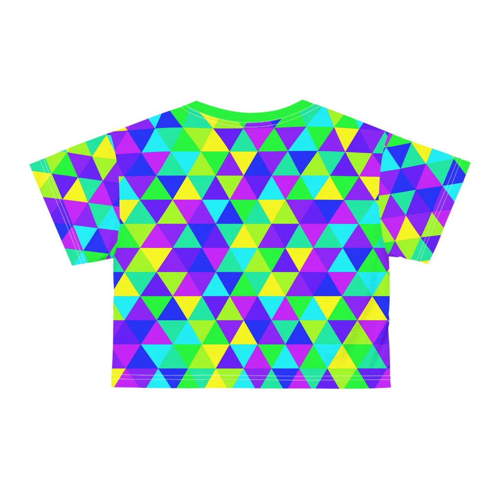 Crop Tee geometrico