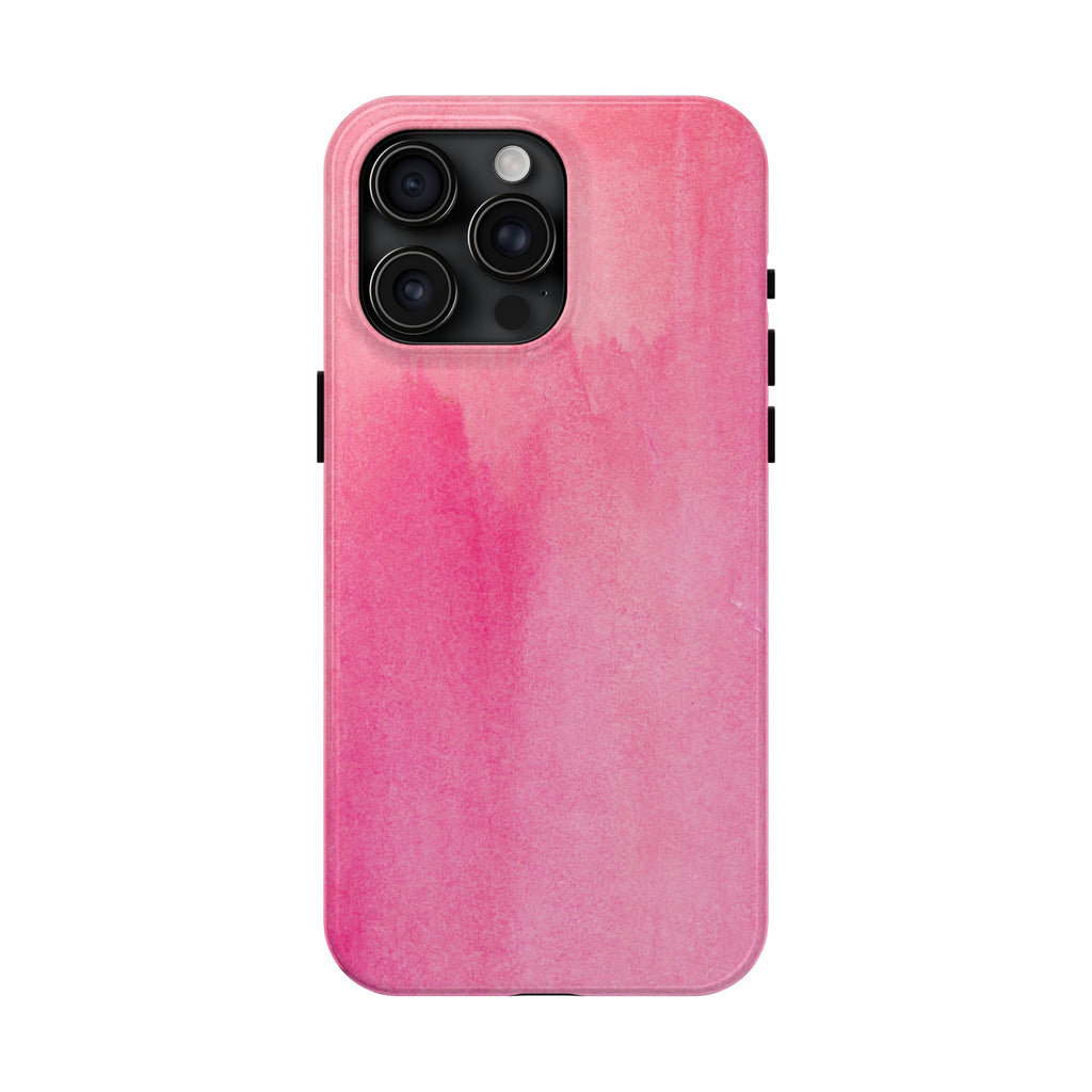 Custodie eleganti e resistenti per telefono - Design acquerello rosa, protezione durevole, idea regalo per adolescenti, accessori tecnologici alla moda