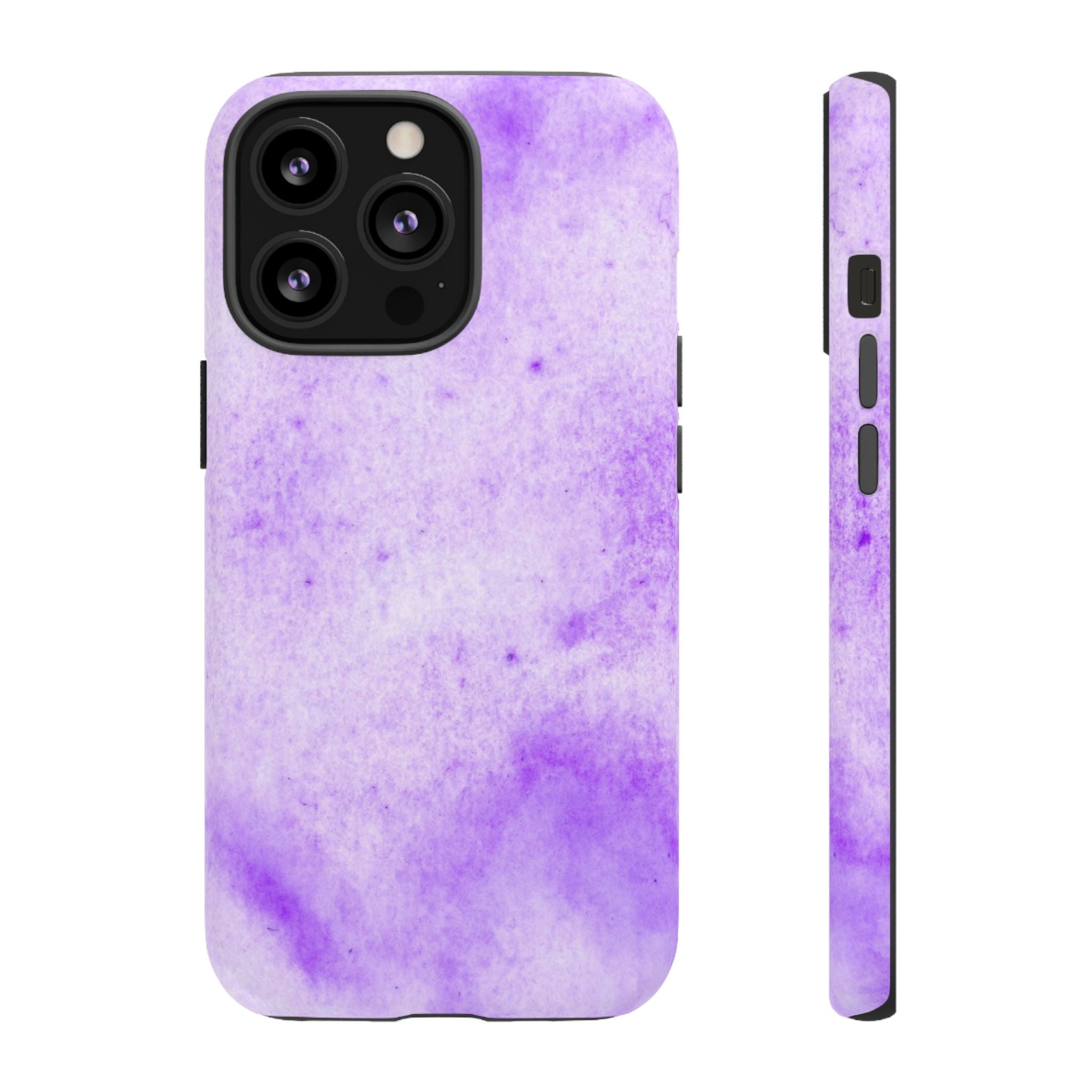 Stylish Phone Case, Purple Marble Design