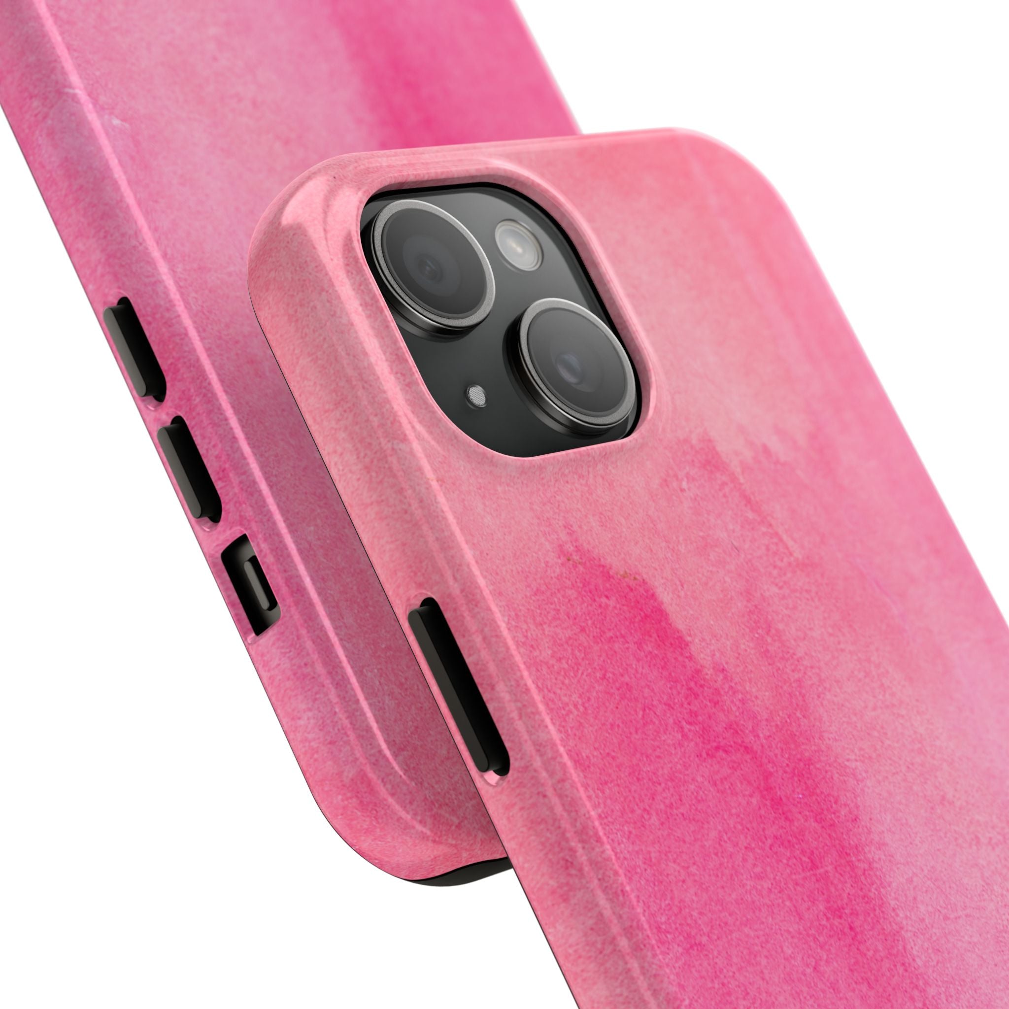 Custodie eleganti e resistenti per telefono - Design acquerello rosa, protezione durevole, idea regalo per adolescenti, accessori tecnologici alla moda