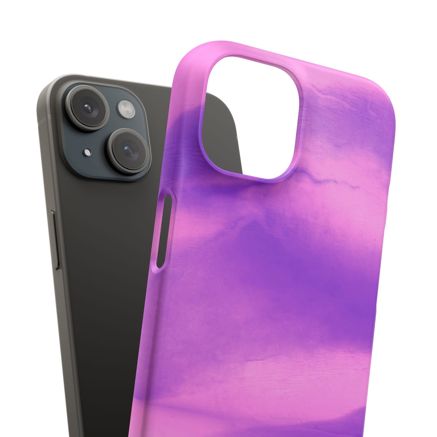 Stylish Purple Marble Snap Case for Phone
