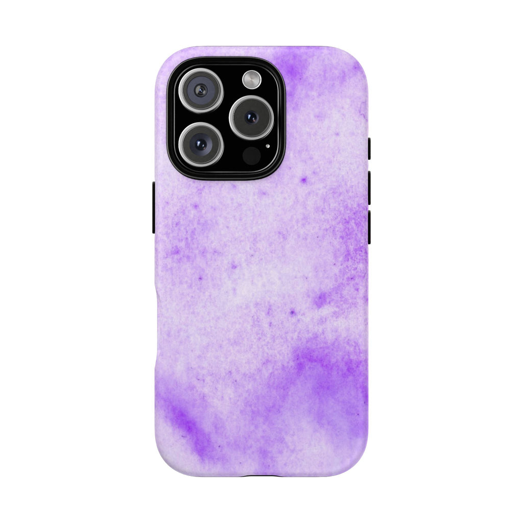 Stylish Phone Case, Purple Marble Design