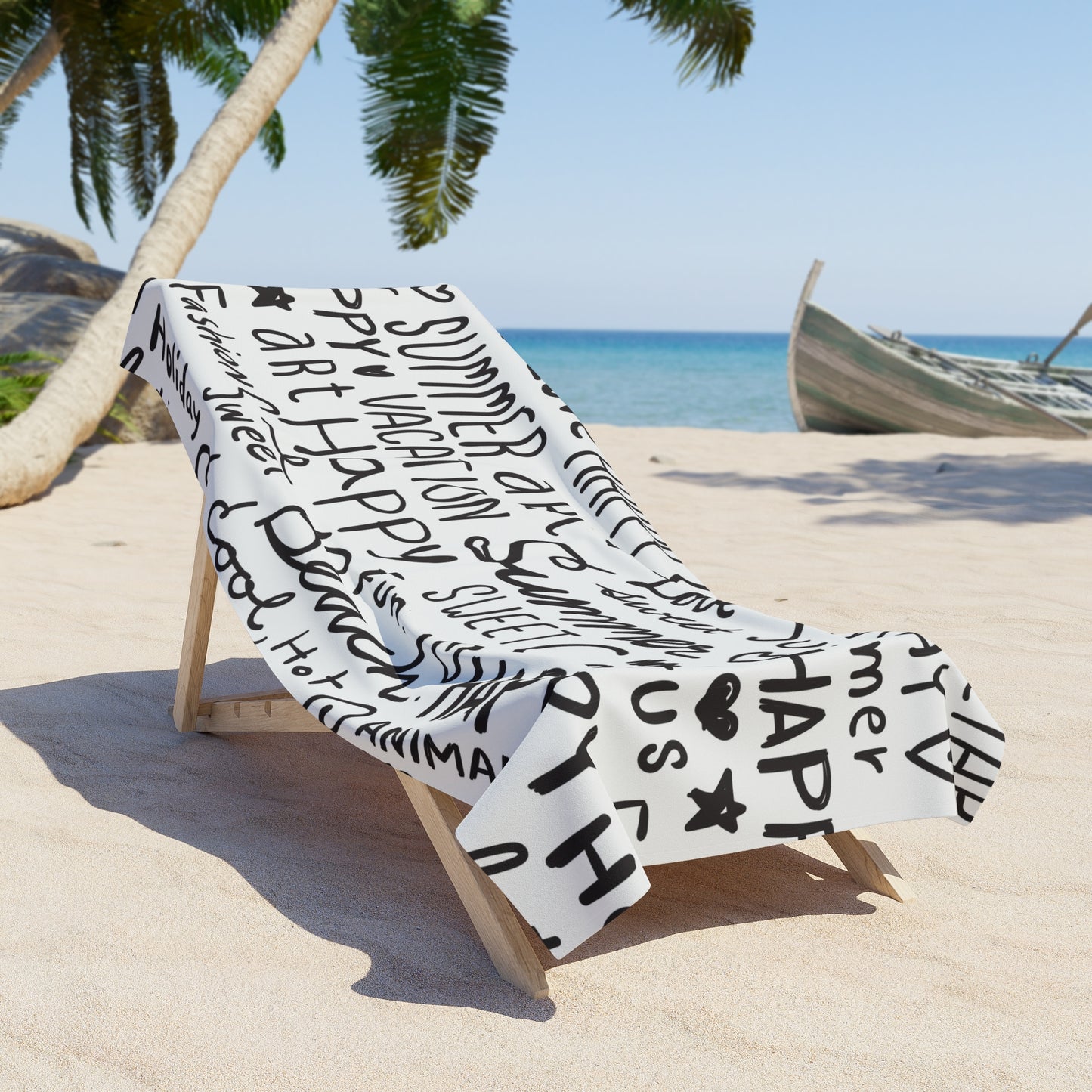 Happy Summer Beach Towel