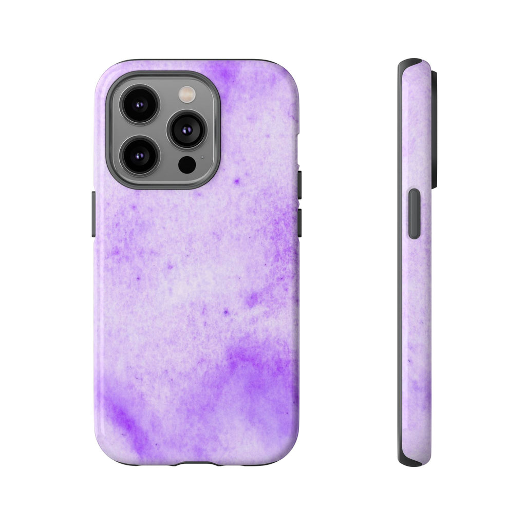 Stylish Phone Case, Purple Marble Design