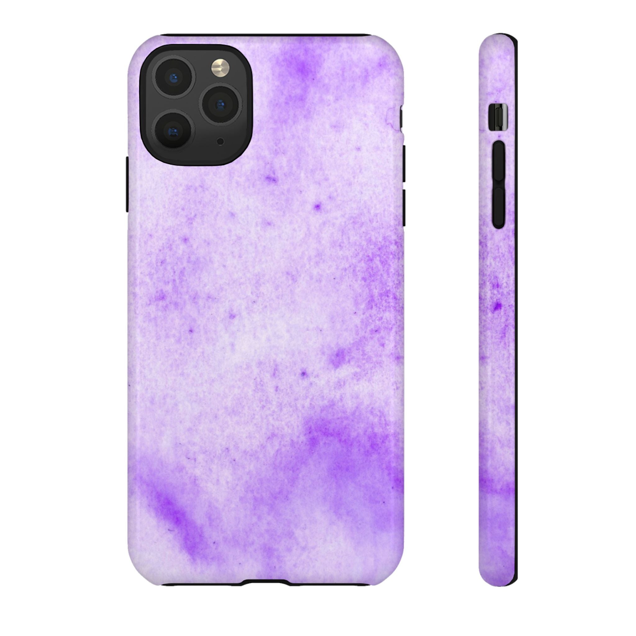 Stylish Phone Case, Purple Marble Design
