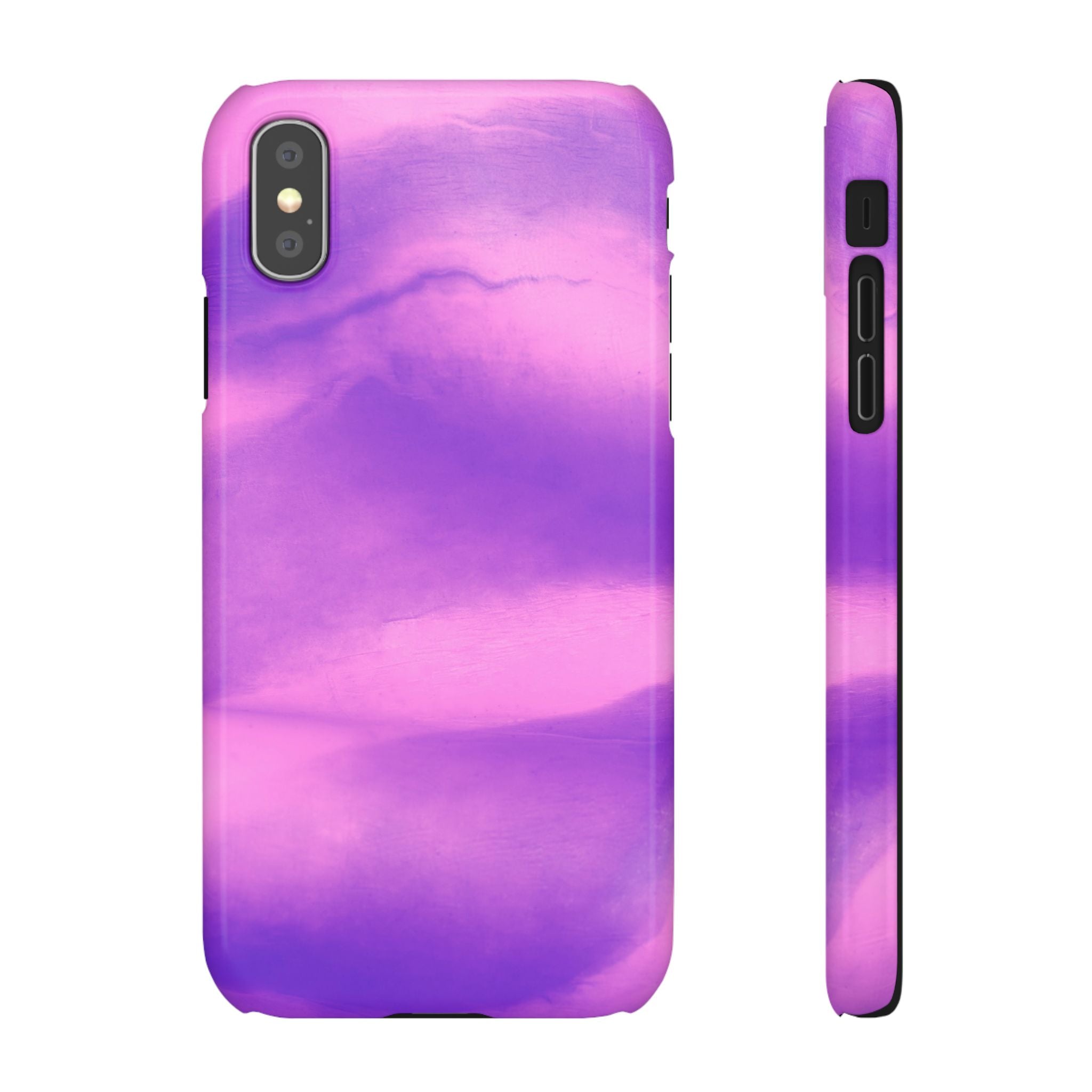 Stylish Purple Marble Snap Case for Phone
