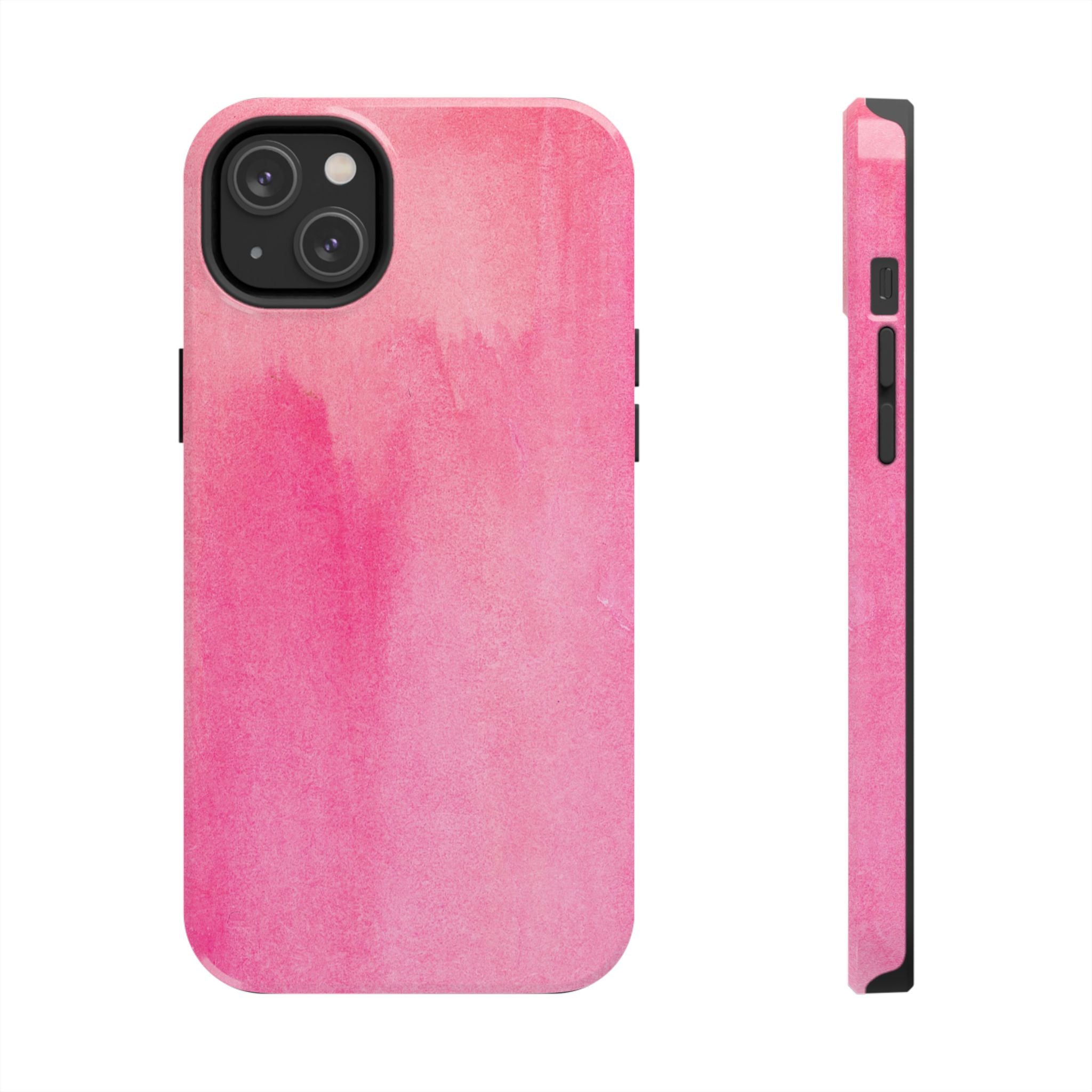 Custodie eleganti e resistenti per telefono - Design acquerello rosa, protezione durevole, idea regalo per adolescenti, accessori tecnologici alla moda