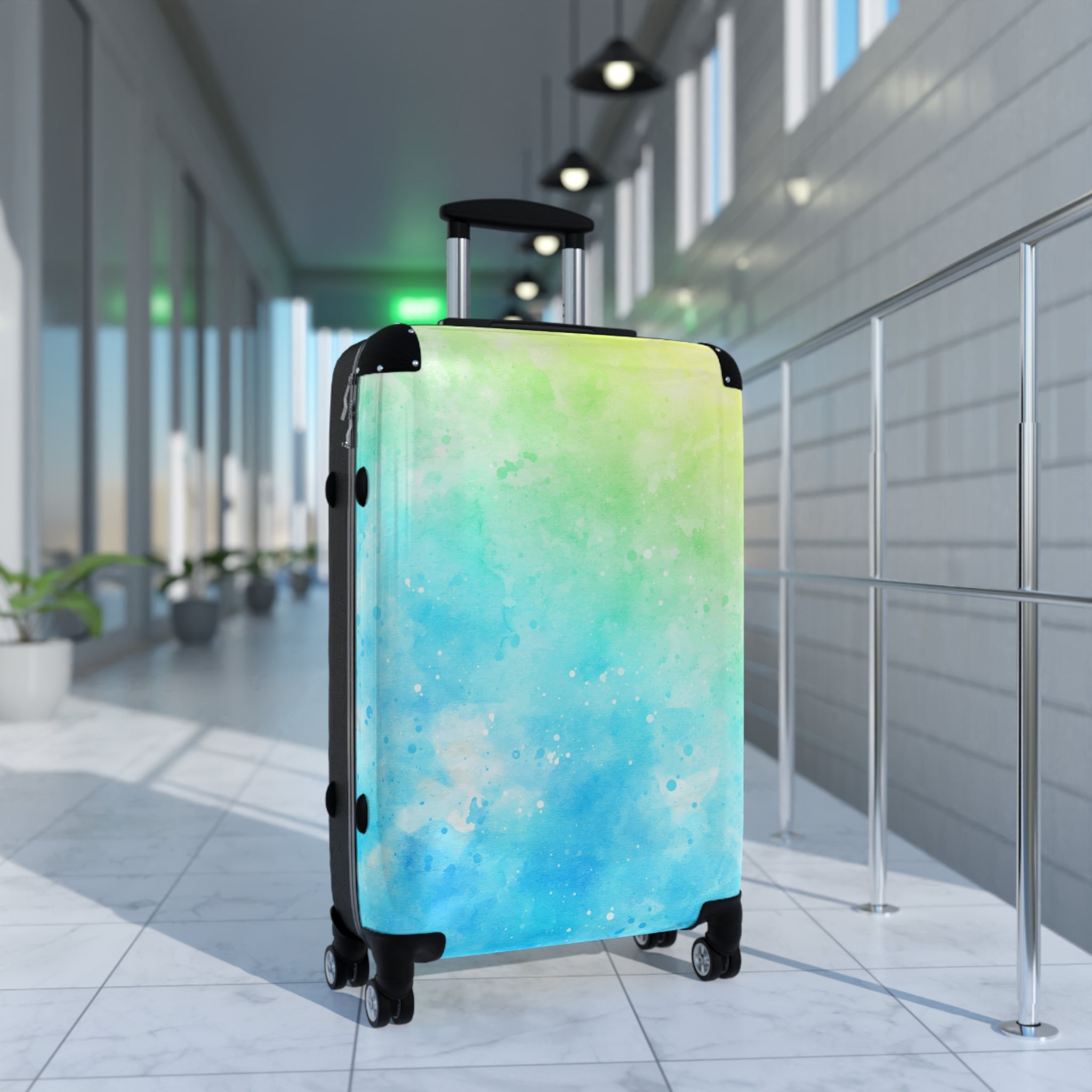 Colorful Watercolor Suitcase