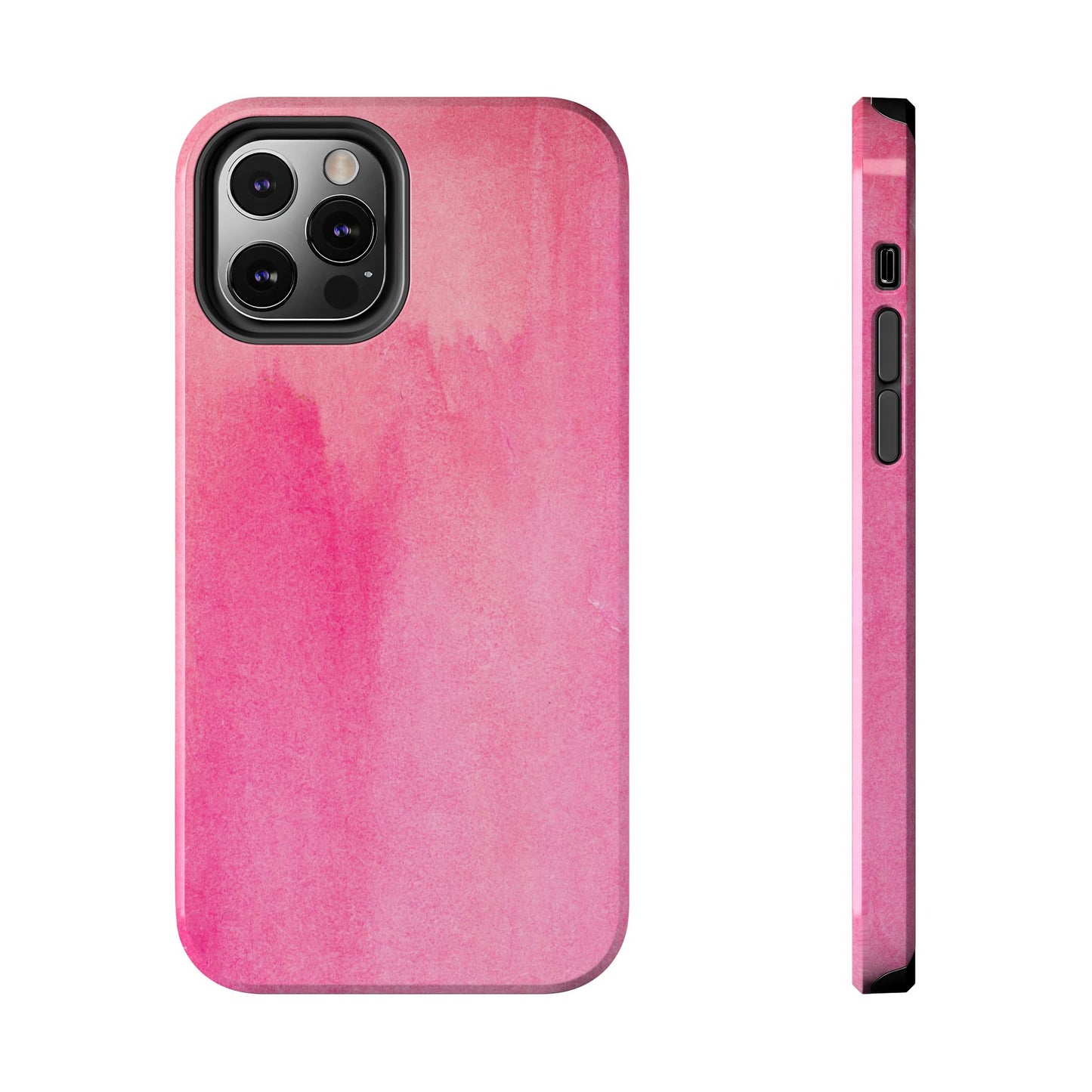 Custodie eleganti e resistenti per telefono - Design acquerello rosa, protezione durevole, idea regalo per adolescenti, accessori tecnologici alla moda