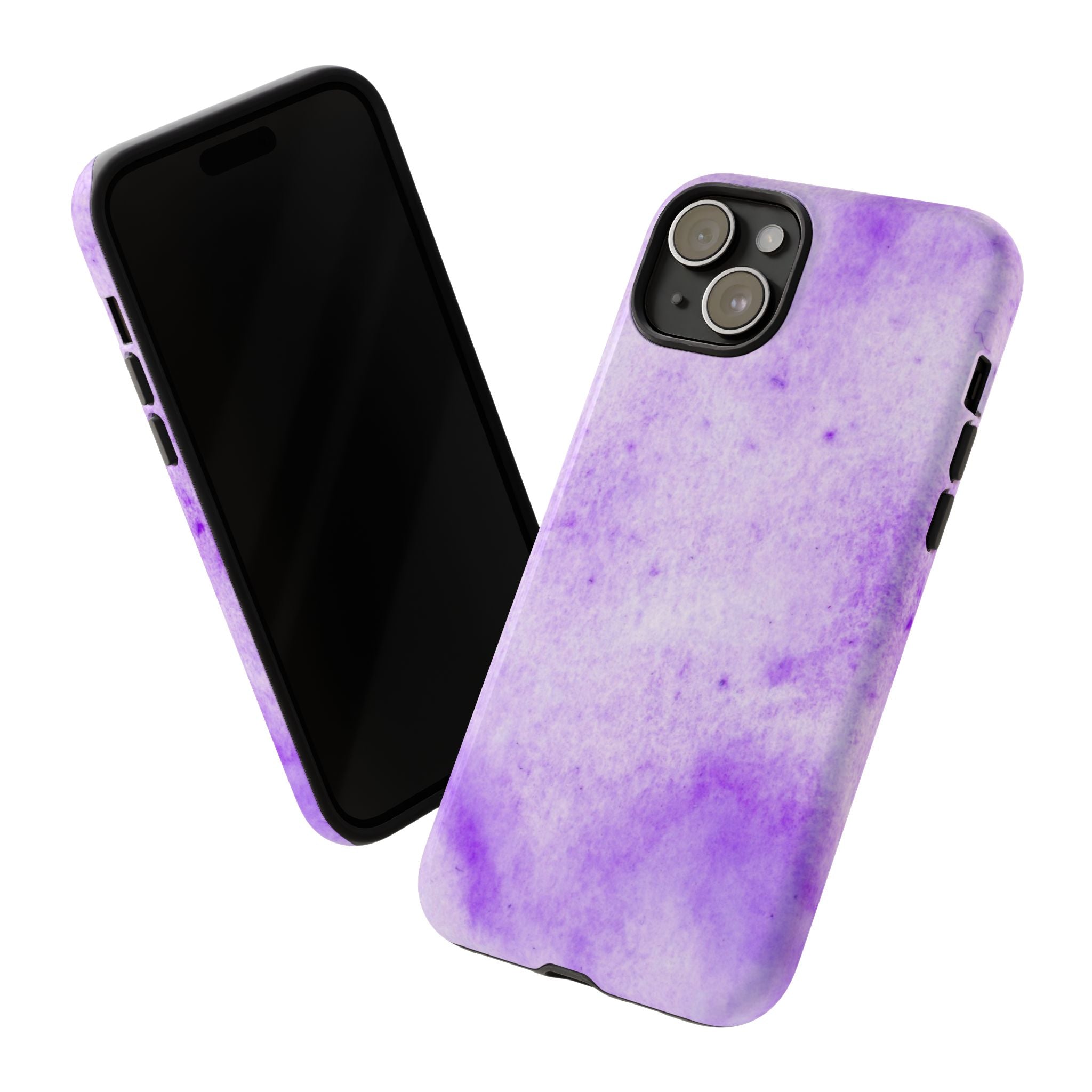 Stylish Phone Case, Purple Marble Design