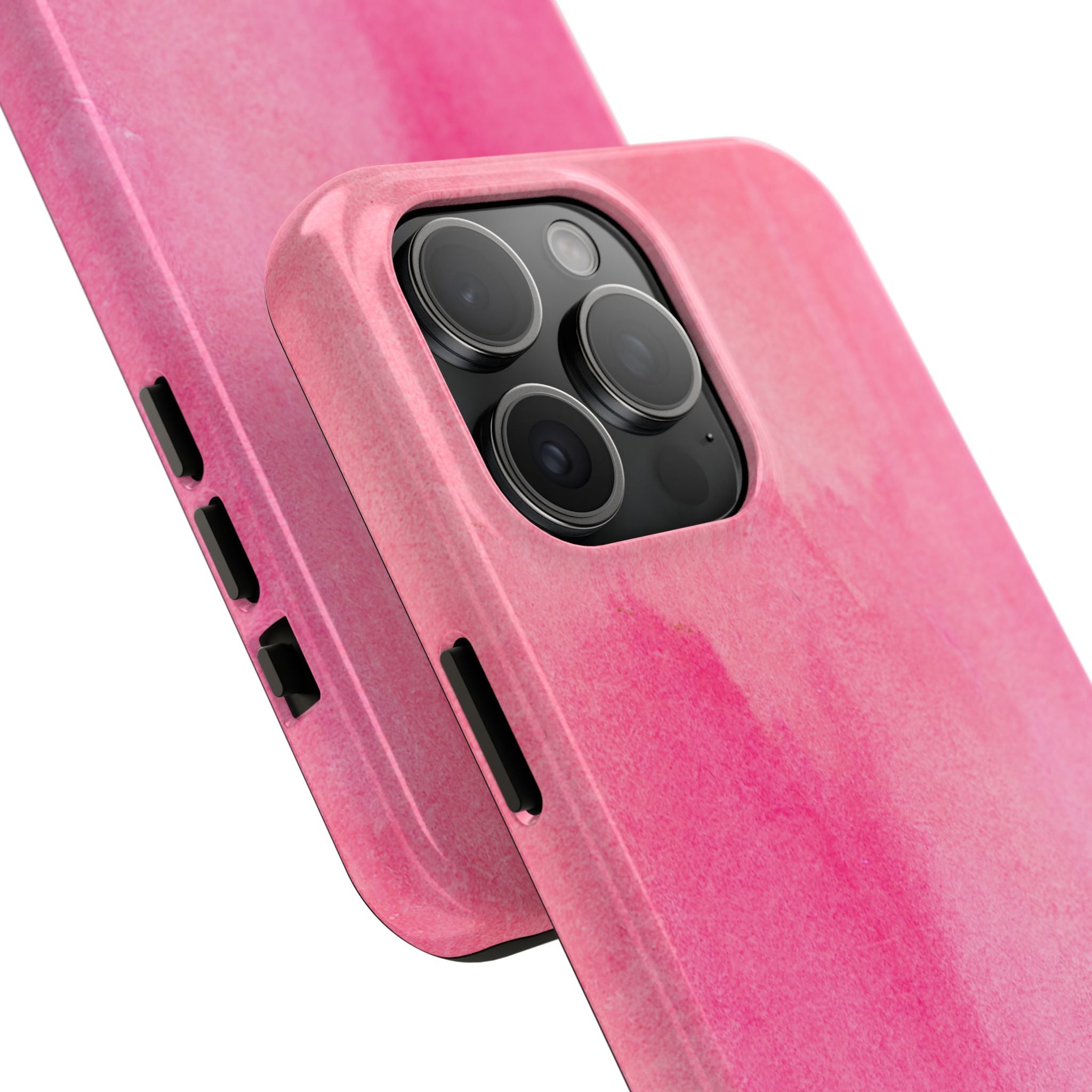 Custodie eleganti e resistenti per telefono - Design acquerello rosa, protezione durevole, idea regalo per adolescenti, accessori tecnologici alla moda