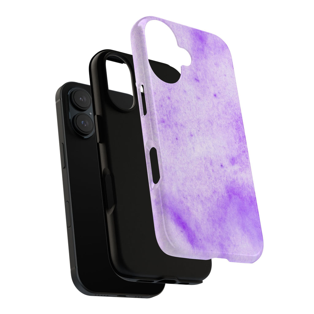 Stylish Phone Case, Purple Marble Design