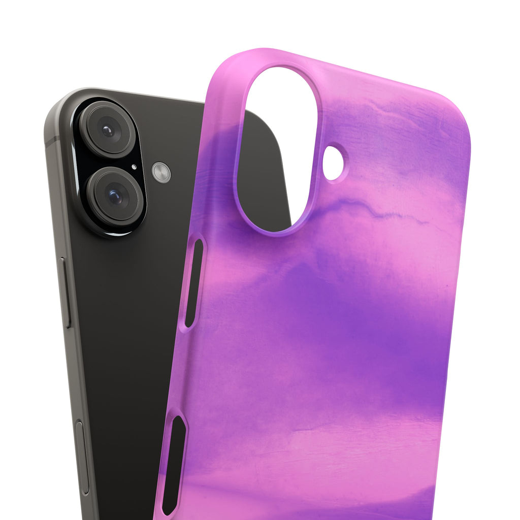Stylish Purple Marble Snap Case for Phone