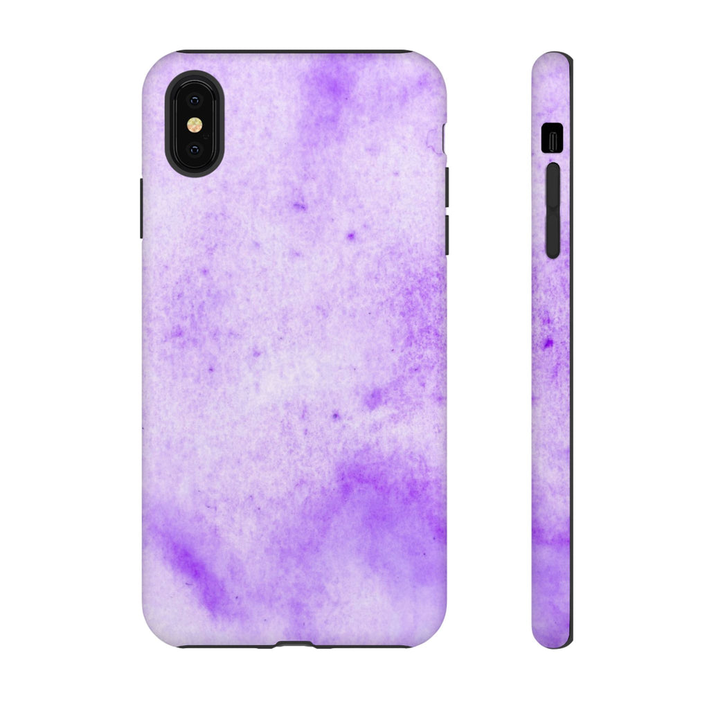 Stylish Phone Case, Purple Marble Design