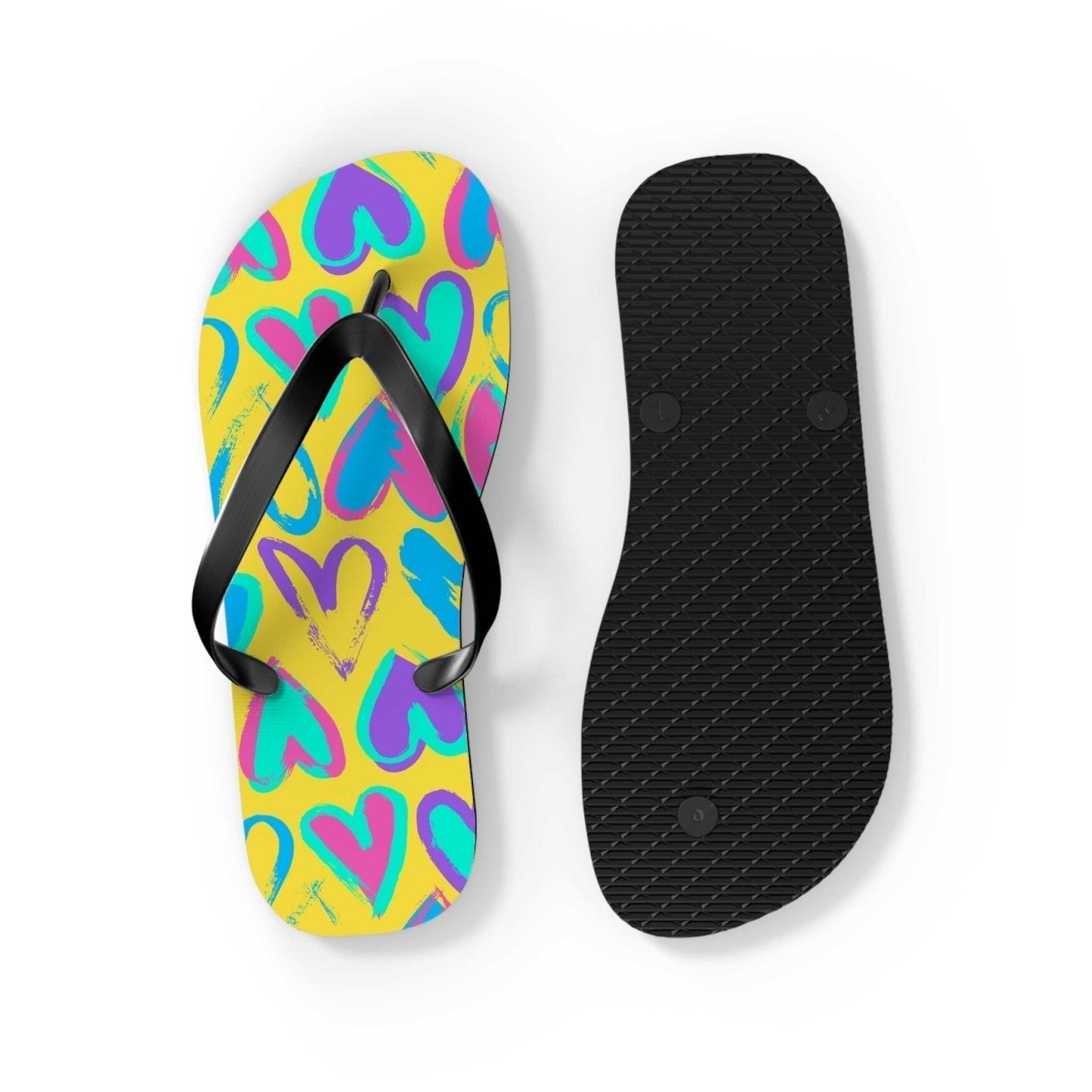 Flip-Flops Cuori Colorati – Infradito Estive Vivaci e Comode