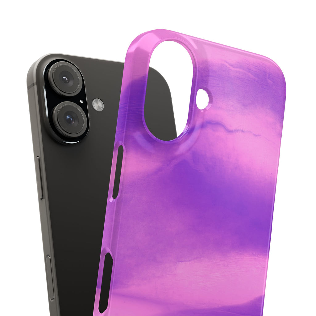 Stylish Purple Marble Snap Case for Phone