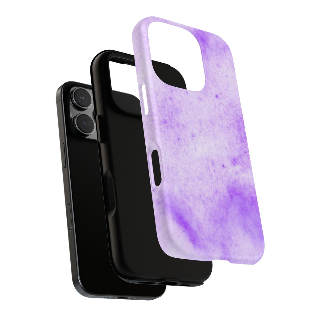 Stylish Phone Case, Purple Marble Design
