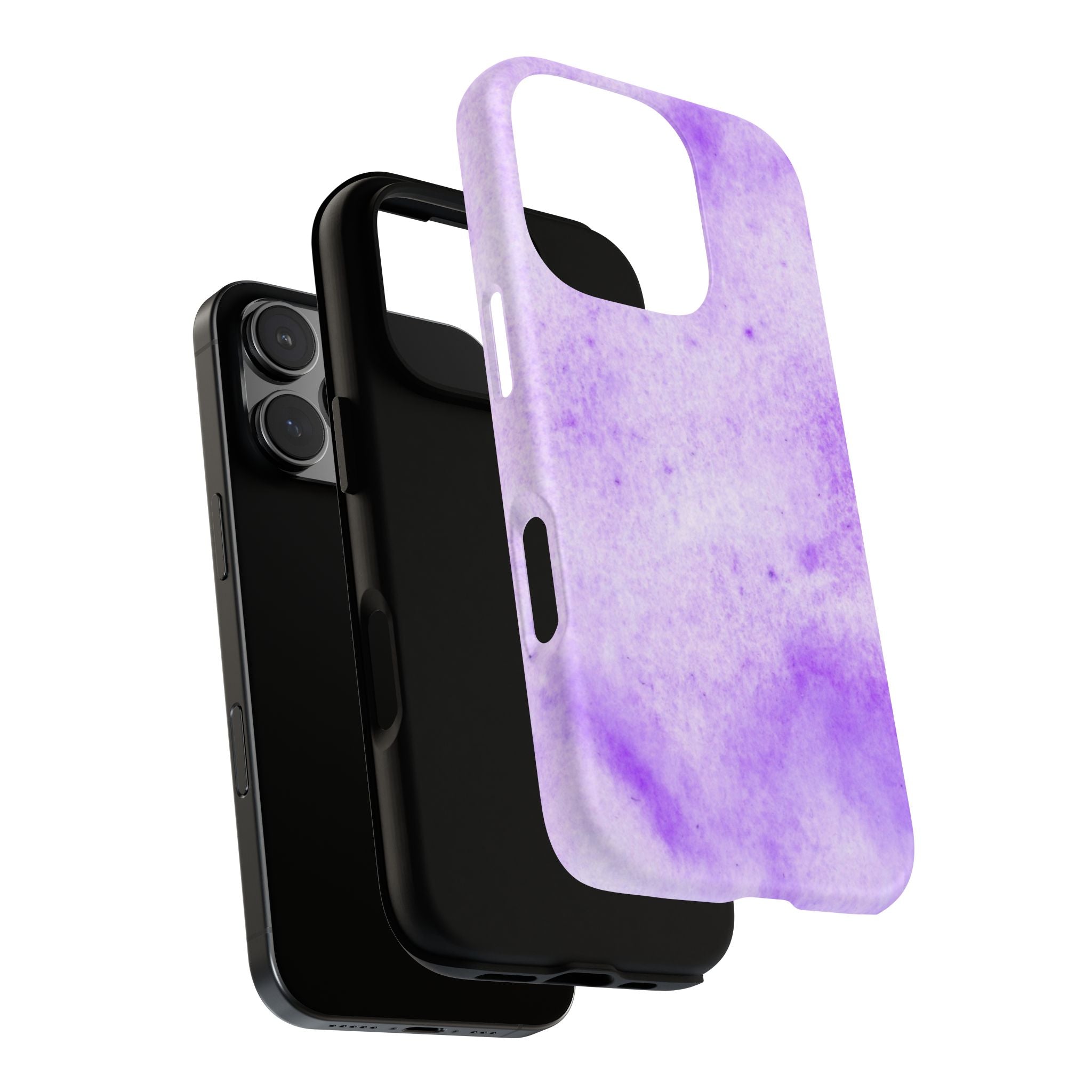Stylish Phone Case, Purple Marble Design