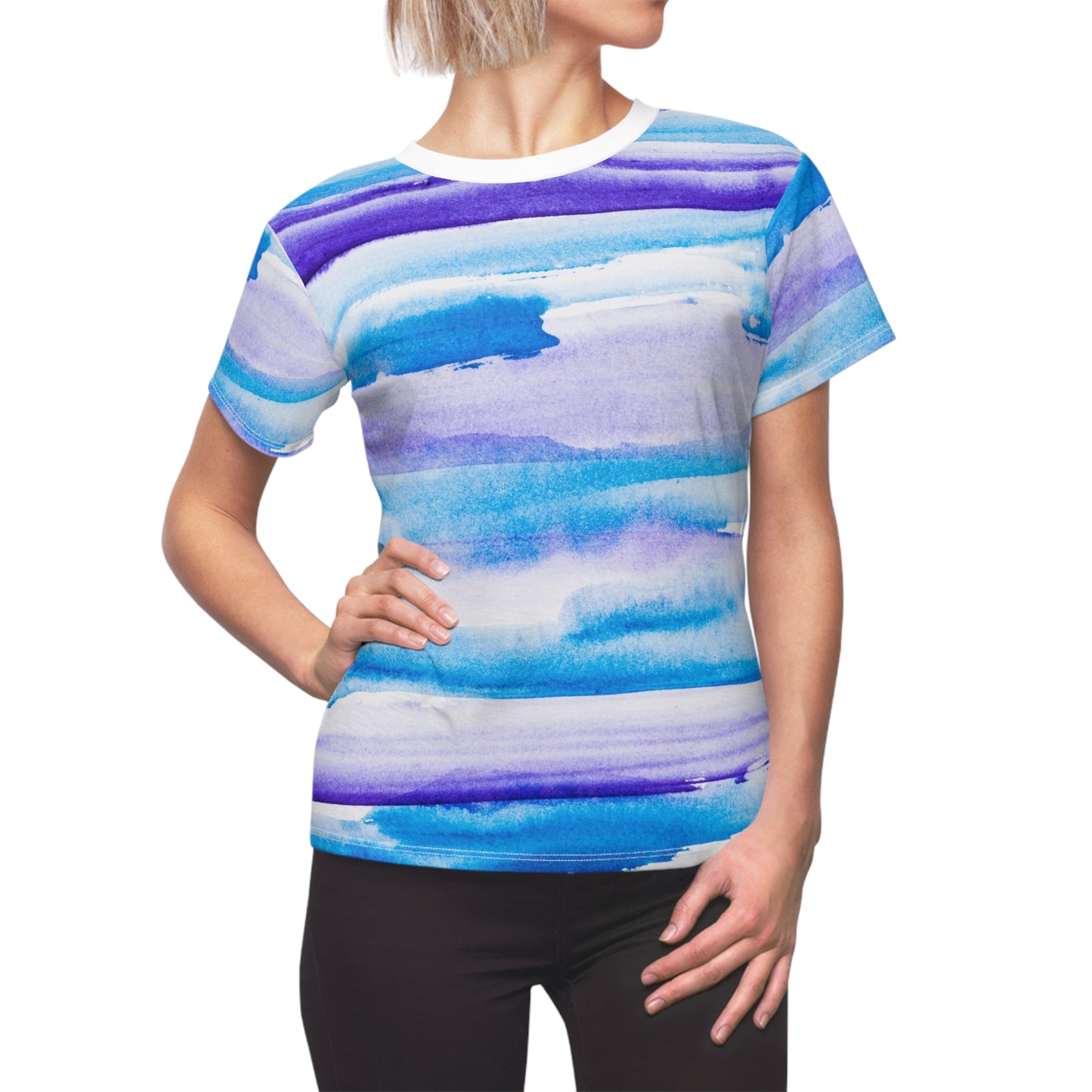 Artistic Tee - Vibrant Watercolor