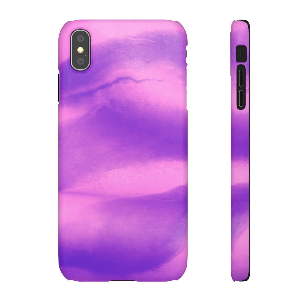 Stylish Purple Marble Snap Case for Phone