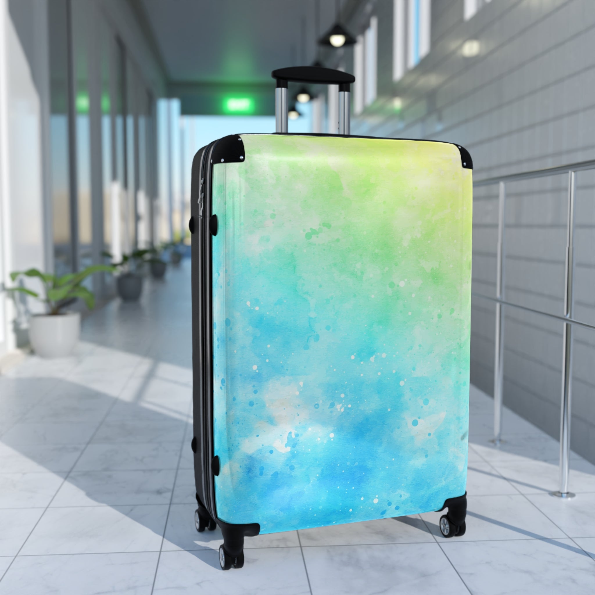 Colorful Watercolor Suitcase