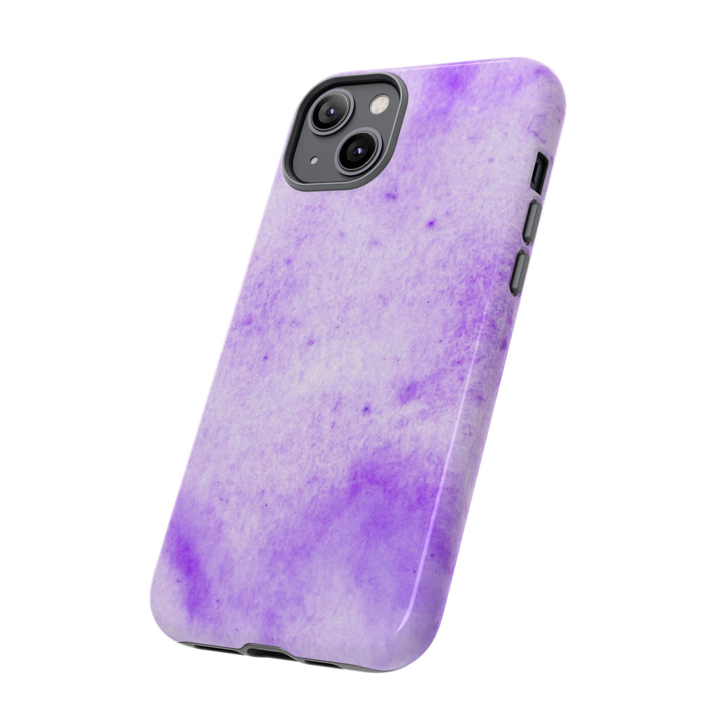 Stylish Phone Case, Purple Marble Design