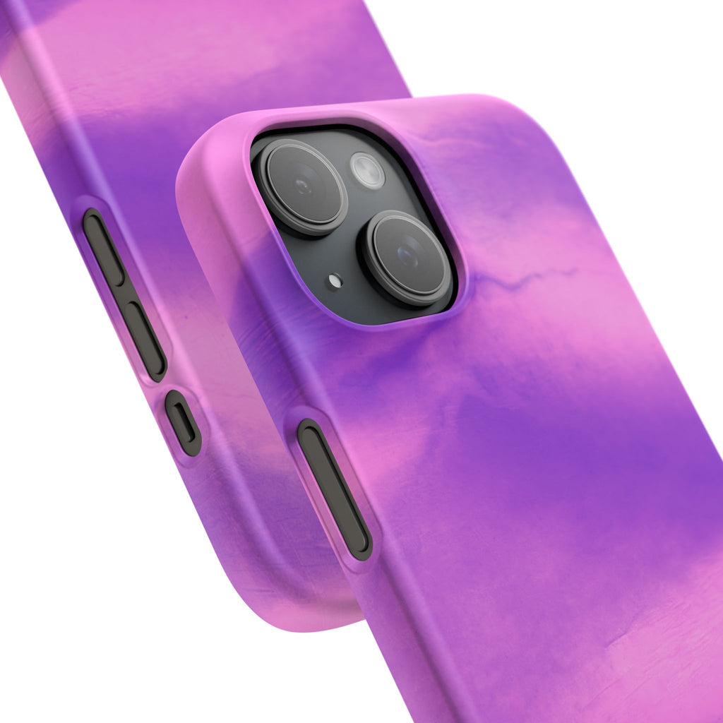 Stylish Purple Marble Snap Case for Phone