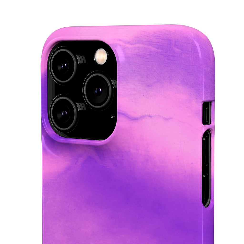 Stylish Purple Marble Snap Case for Phone
