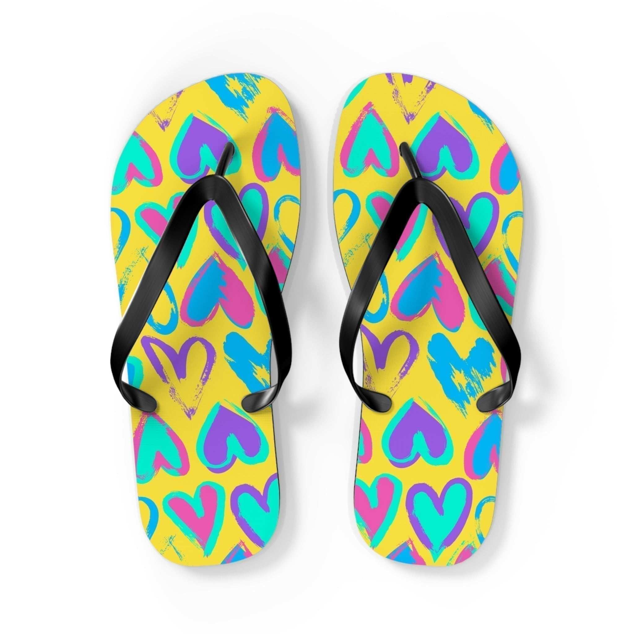 Flip-Flops Cuori Colorati – Infradito Estive Vivaci e Comode
