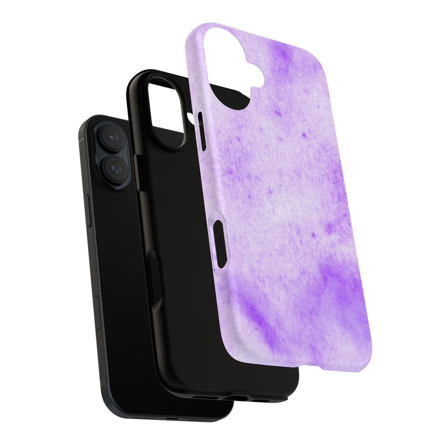 Stylish Phone Case, Purple Marble Design