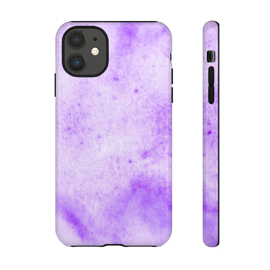 Stylish Phone Case, Purple Marble Design