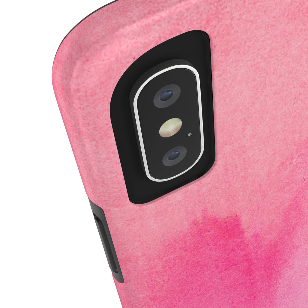 Custodie eleganti e resistenti per telefono - Design acquerello rosa, protezione durevole, idea regalo per adolescenti, accessori tecnologici alla moda