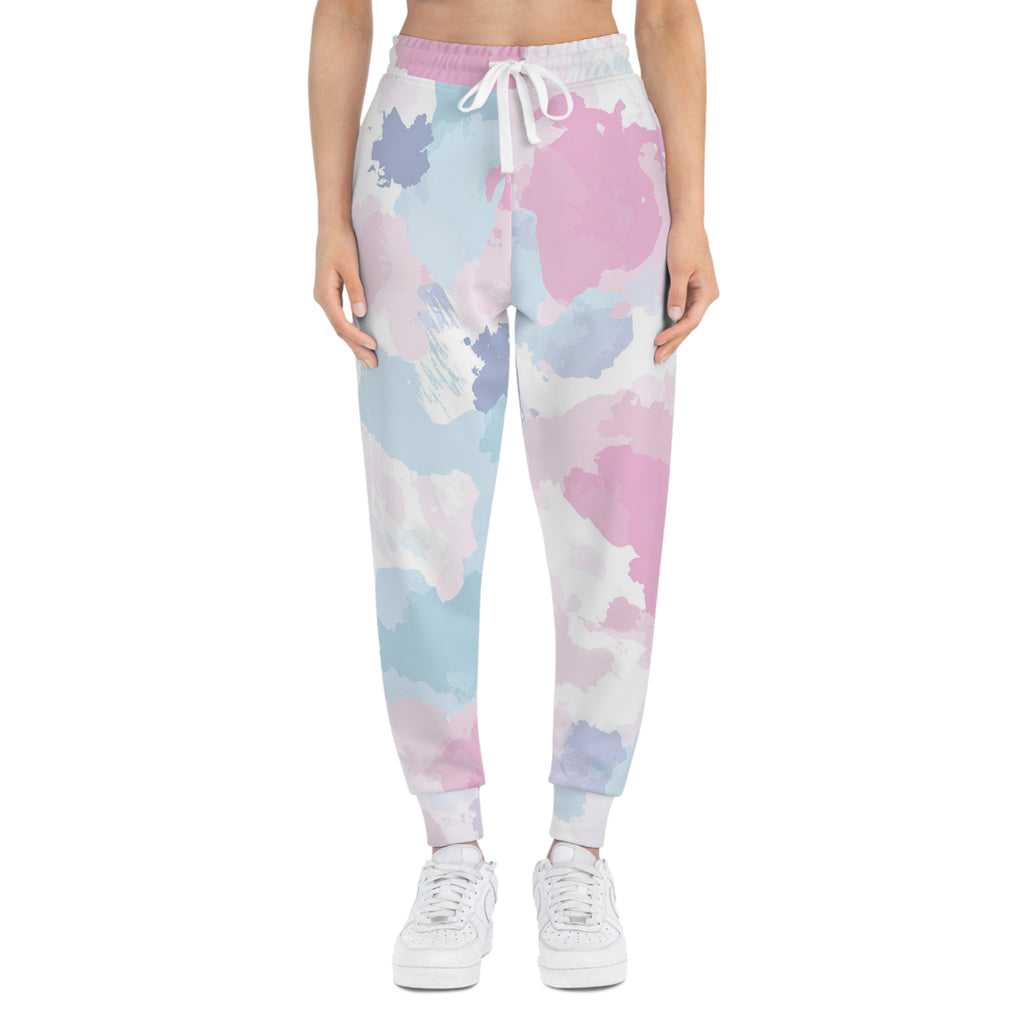Pastel Cloud Print Joggers