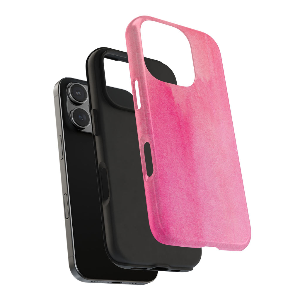 Custodie eleganti e resistenti per telefono - Design acquerello rosa, protezione durevole, idea regalo per adolescenti, accessori tecnologici alla moda