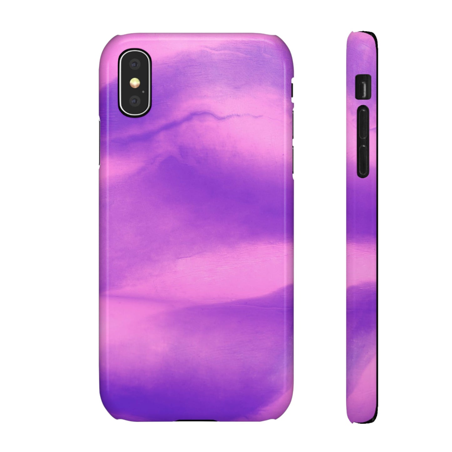 Stylish Purple Marble Snap Case for Phone