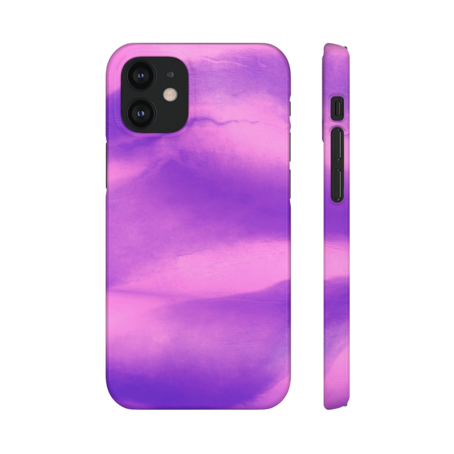 Stylish Purple Marble Snap Case for Phone
