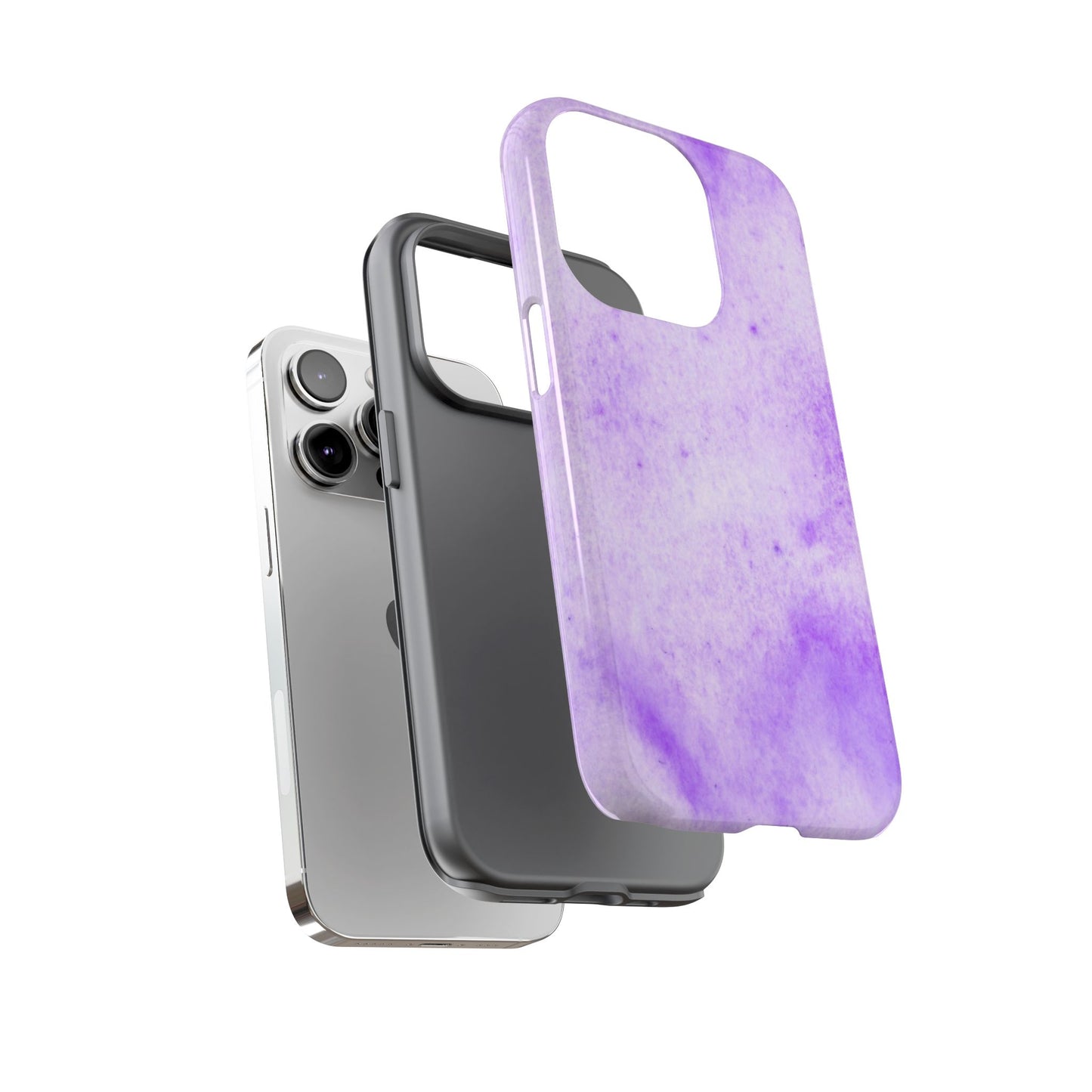 Stylish Phone Case, Purple Marble Design